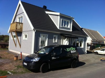 Referensjobb "Målning utav ett nybyggt bollebygd hus i Varberg" utfört av Elit Måleri i Göteborg AB 